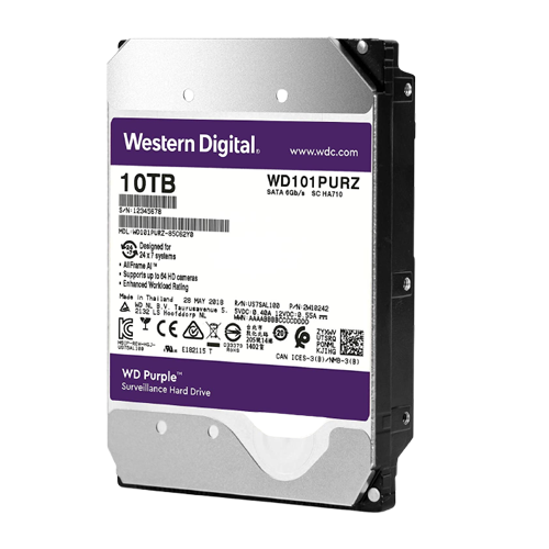 Western Digital Purple 10TB surveillance hard drive