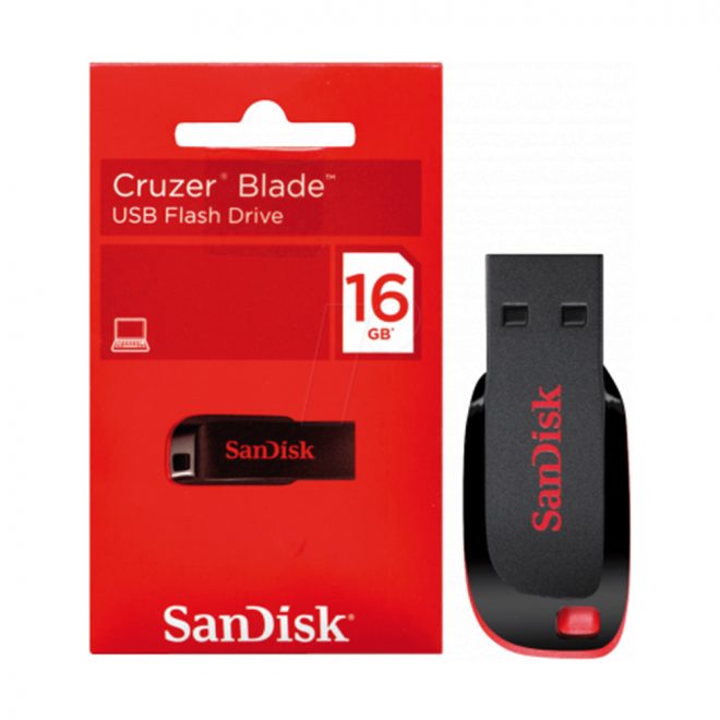 Sandisk Cruzer Blade USB 16GB Flash Drive