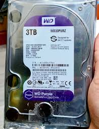 WD 3TB SURVEILLANCE HARDISK